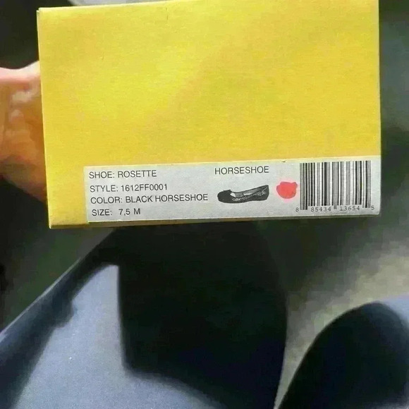 Jack Rogers Rosette Flats Black Horseshoe Size 7.5 - Picture 7 of 9